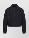 Jacquemus La Veste De-nimes Canevas Blue Jacket With Classic Collar And Logo Lettering On The Front In Denim M