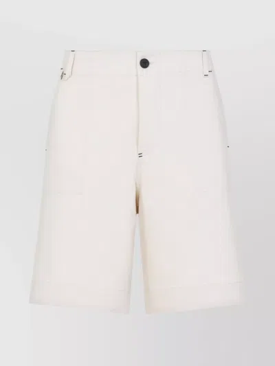 Jacquemus Off White Le Short De-nimes Shorts In Beige