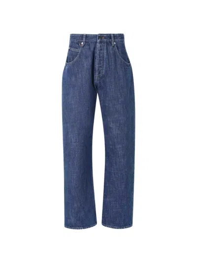 Jacquemus The De-nîmes Tempo Denim Trousers In Blue
