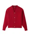 Jacquemus Le Cardigan Doppio Fine-knit Cardigan In Red