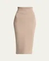Jacquemus Merino Wool-blend Midi Skirt In Brown