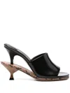 Jacquemus Les Doubles Mules In Black