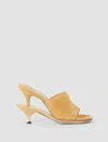 Jacquemus The Double Mules In Camel