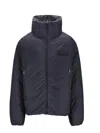 Jacquemus Padded Jacket With High Collar And Pockets In Blue