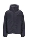 Jacquemus Padded Jacket With High Collar And Pockets In Blue