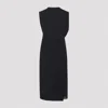 Jacquemus The Drap Midi Dress Women In Black