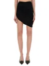 Jacquemus Women "the Drapeado Mini Skirt" In Black