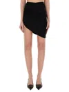Jacquemus La Mini Jupe Drapeado Gathered Miniskirt In Black