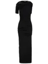 Jacquemus The Draped Robe In Black