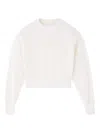 Jacquemus The Embroidered Cropped Sweater In White