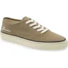 Jacquemus Cotton Low-top Sneakers With Embroidered Logo In Brown