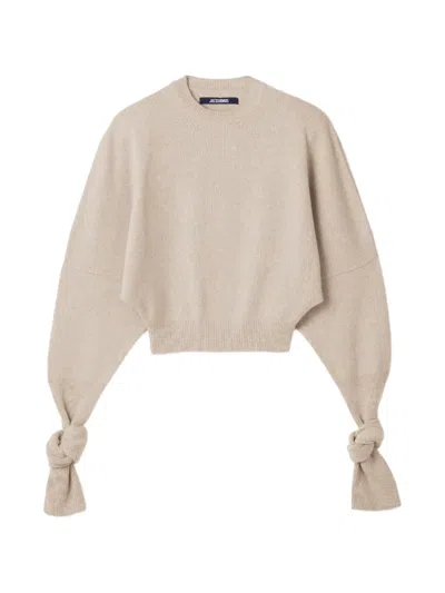 Jacquemus The Fiocco Sweater In Neutral