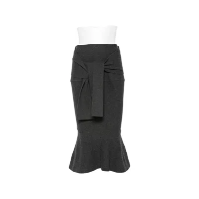 Jacquemus The Fiocco Tie-fastening Flounce-hem Skirt In Black