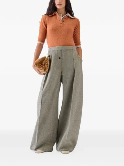 Jacquemus The Flanelle Pants In Gray