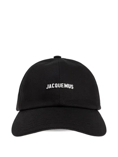 Jacquemus The Gadjo Baseball Cap With Logo Appliqué In Black