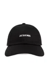 Jacquemus Gadjo Logo-plaque Baseball Cap In Black