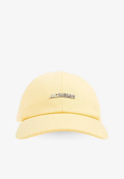 Jacquemus The Gadjo Baseball Cap In Yellow