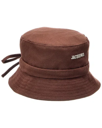 Jacquemus The Gadjo Bucket Hat In Brown