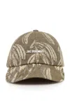 Jacquemus The Gadjo Cotton-linen Baseball Cap In Green