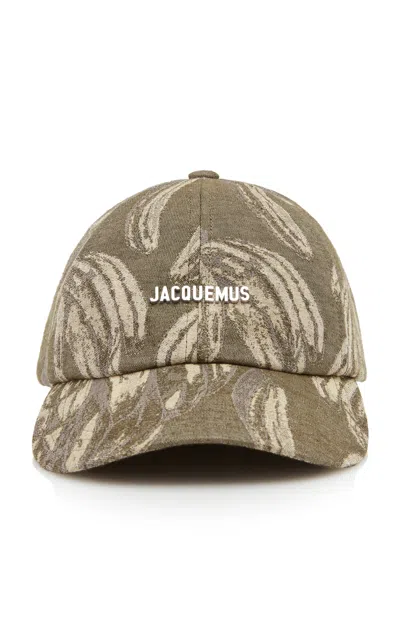 Jacquemus The Gadjo Cotton-linen Baseball Cap In Green