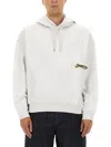 Jacquemus Men Grey Varsity Embroidery Hoodie In Gray