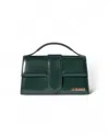 Jacquemus The Grand Child Petrol Green Paint In Black