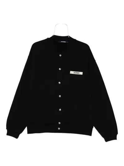 Jacquemus The Gros Grain Cardigan In Black