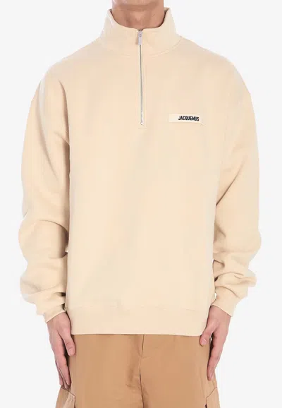 JACQUEMUS THE GROS GRAIN HALF-ZIP SWEATSHIRT