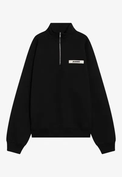 JACQUEMUS THE GROS GRAIN HALF-ZIP SWEATSHIRT