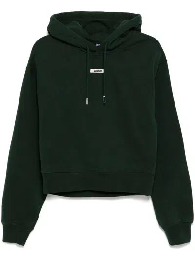 Jacquemus The Gros Grain Hoodie Clothing In Green