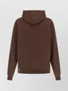 Jacquemus Gros Grain Hooded Sweatshirt In Burgundy