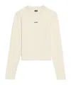 Jacquemus Le Gros Grin Logo-detail Long-sleeve T-shirt In Neutral