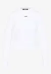 Jacquemus The Gros Grain Long-sleeved T-shirt In White