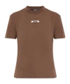 Jacquemus The Gros Grain T-shirt In Brown
