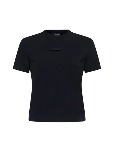 Jacquemus The Gros Grain T-shirt In Black
