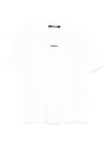 Jacquemus Gros Grain Fitted T-shirt In White
