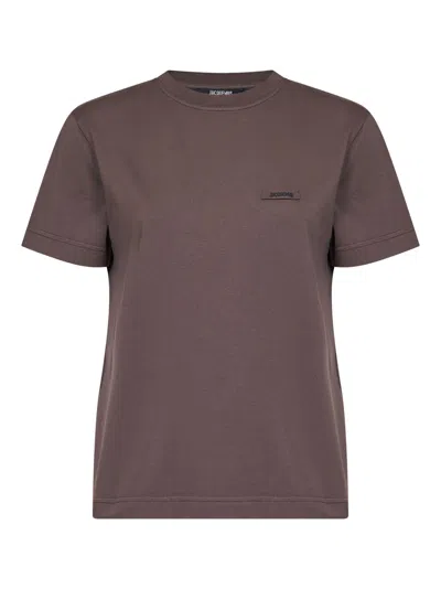 Jacquemus The Gros Grain T-shirt In Brown