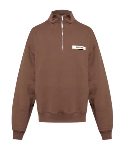 Jacquemus Le Camionneur Gros Grain In Brown