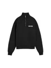Jacquemus The Gros Grain Zipped-rollneck Sweatshirt In Black