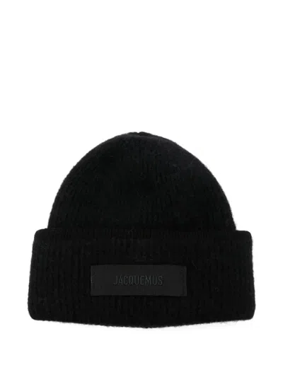 Jacquemus The Grosgrain Beanie In Black
