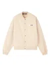 Jacquemus The Gros Grain Button-fastening Logo-plaque Cardigan In Neutral