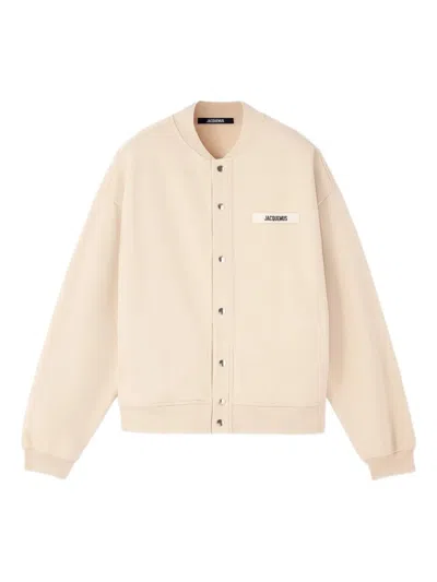 JACQUEMUS THE GROSGRAIN CARDIGAN WITH APPLIQUE