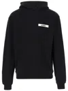 Jacquemus Men Le Hoodie Gros Grain Sweatshirt In Black