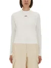 Jacquemus The Gros Grain Long-sleeved T-shirt In Neutral