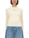 Jacquemus Le Gros Grin Logo-detail Long-sleeve T-shirt In Neutral
