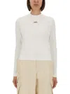 Jacquemus The Gros Grain Long-sleeved T-shirt In Neutral