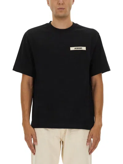 Jacquemus The Grosgrain Shirt In Black