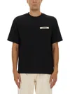 Jacquemus Gros Grain Crewneck T-shirt In Black