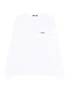Jacquemus Le Tshirt Gros Grain Cotton Ls  T-shirt In White
