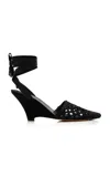 Jacquemus The H Leather Espadrilles In Black